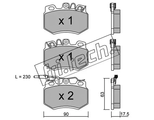 Brake Pad Set, disc brake (051.1)
