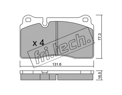 Brake Pad Set, disc brake (675.0)