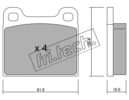 Brake Pad Set, disc brake (003.4)