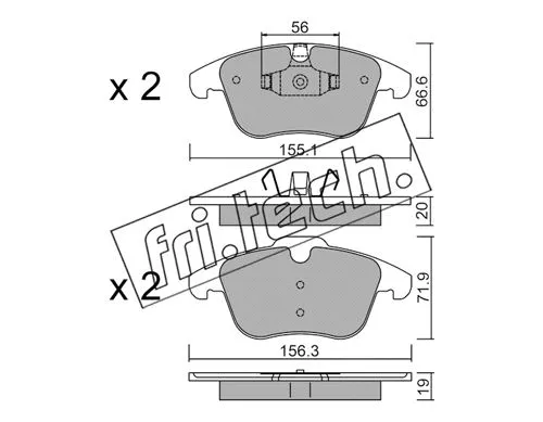 Brake Pad Set, disc brake (691.0)