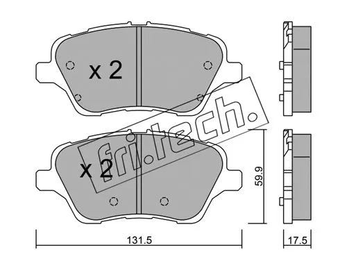 Brake Pad Set, disc brake (992.0)