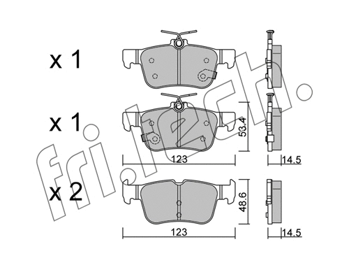 Brake Pad Set, disc brake (1064.1)