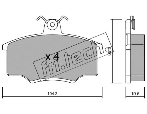 Brake Pad Set, disc brake (026.0)