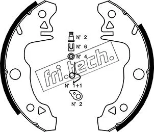 Brake Shoe Set (1088.205K)