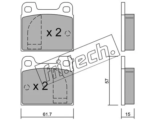 Brake Pad Set, disc brake (009.0)