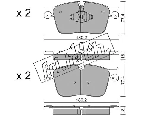 Brake Pad Set, disc brake (1124.0)
