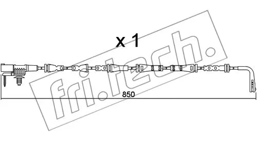 Warning Contact, brake pad wear (SU.352)