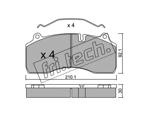 Brake Pad Set, disc brake (823.0)