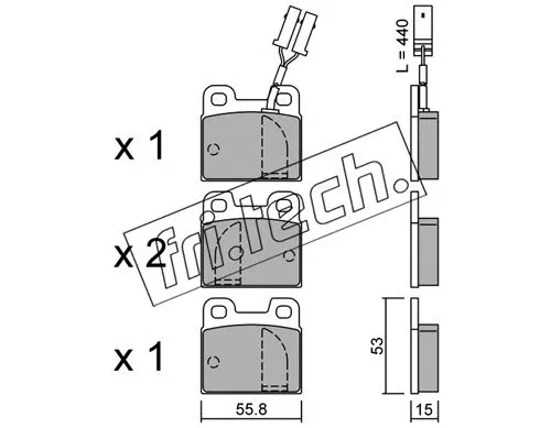 Brake Pad Set, disc brake (010.1)