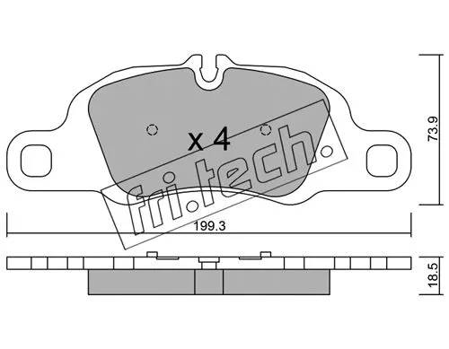 Brake Pad Set, disc brake (1051.0)