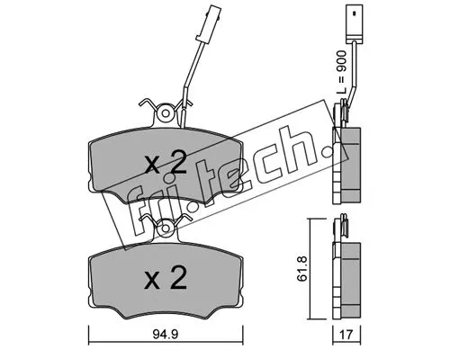 Brake Pad Set, disc brake (078.0)
