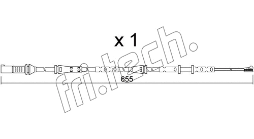 Warning Contact, brake pad wear (SU.378)