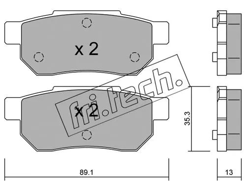 Brake Pad Set, disc brake (173.0)