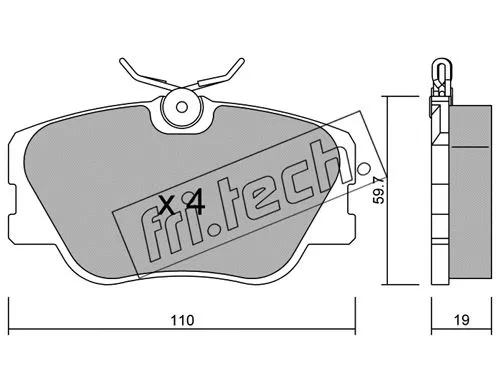 Brake Pad Set, disc brake (063.0)