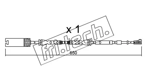 Warning Contact, brake pad wear (SU.304)