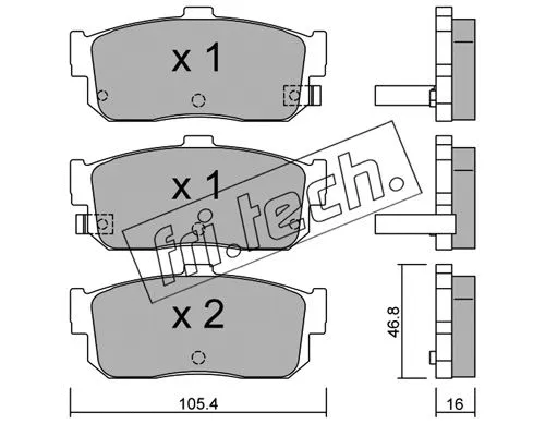Brake Pad Set, disc brake (200.1)