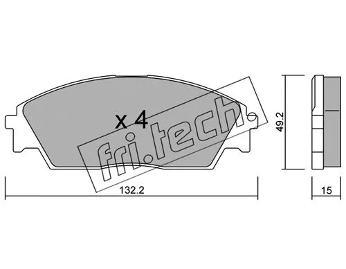 Brake Pad Set, disc brake (245.0)