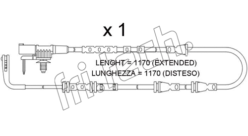 Warning Contact, brake pad wear (SU.385)