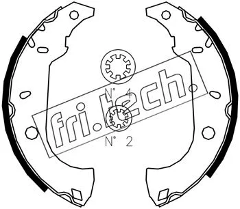Brake Shoe Set (1034.091S)