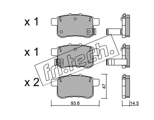 Brake Pad Set, disc brake (885.0)