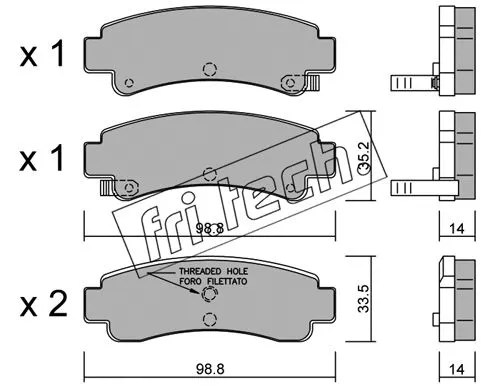 Brake Pad Set, disc brake (417.0)