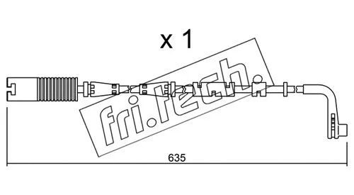 Warning Contact, brake pad wear (SU.205)