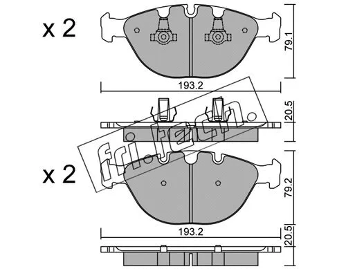 Brake Pad Set, disc brake (787.0)