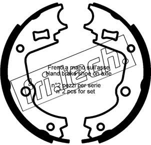 Brake Shoe Set, parking brake (1253.662)