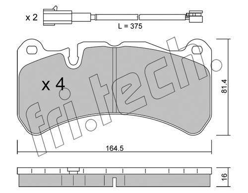 Brake Pad Set, disc brake (1201.1)