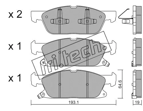 Brake Pad Set, disc brake (1117.0)