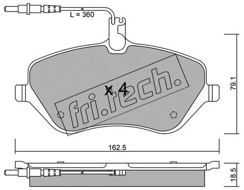Brake Pad Set, disc brake (617.0)