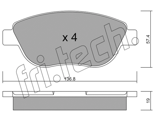 Brake Pad Set, disc brake (331.1)