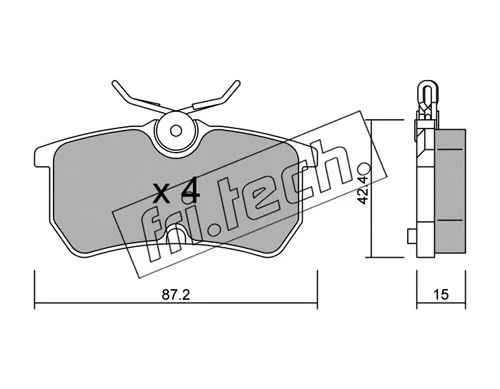 Brake Pad Set, disc brake (326.0)