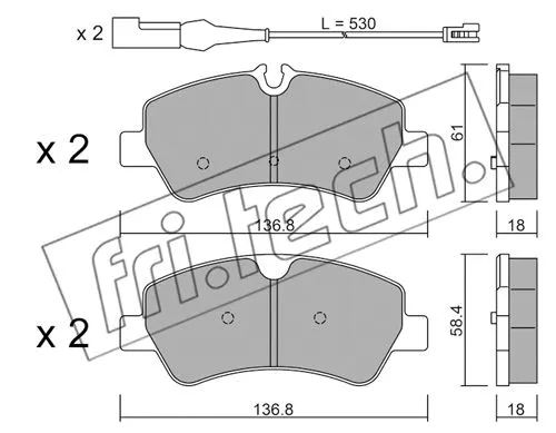 Brake Pad Set, disc brake (1007.1)