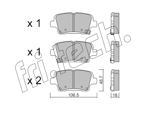 Brake Pad Set, disc brake (1181.0)
