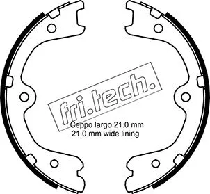 Brake Shoe Set, parking brake (1067.200)