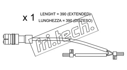 Warning Contact, brake pad wear (SU.264)