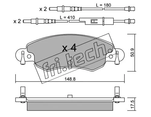 Brake Pad Set, disc brake (339.0)