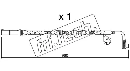 Warning Contact, brake pad wear (SU.220)