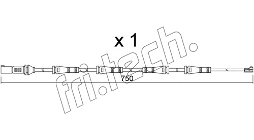 Warning Contact, brake pad wear (SU.373)