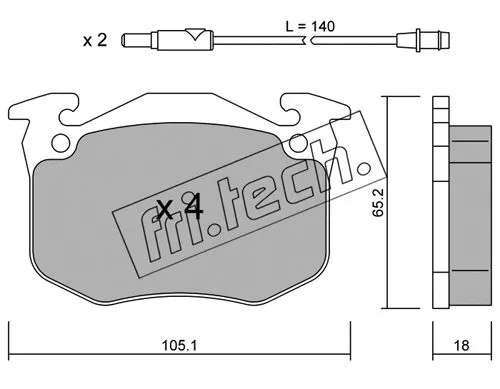 Brake Pad Set, disc brake (092.0)