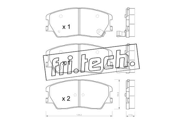 Brake Pad Set, disc brake (1305.0)