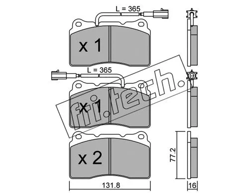 Brake Pad Set, disc brake (297.4)