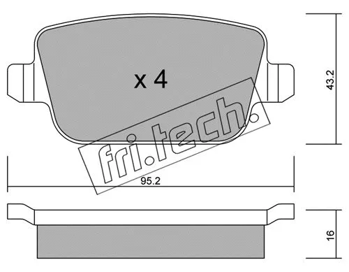 Brake Pad Set, disc brake (796.0)