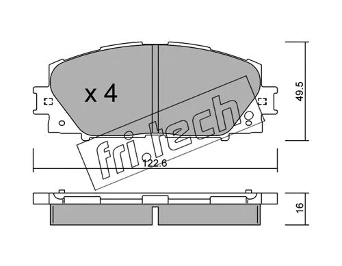 Brake Pad Set, disc brake (761.1)