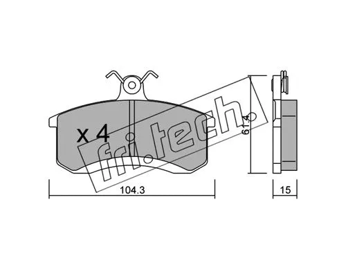 Brake Pad Set, disc brake (945.0)