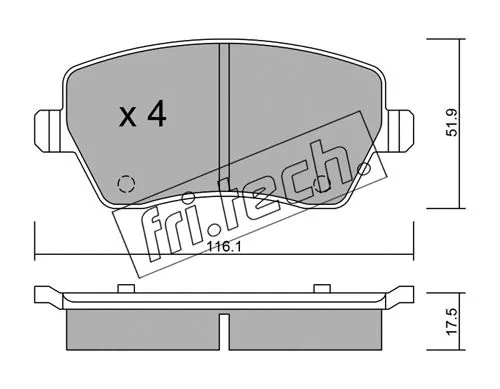 Brake Pad Set, disc brake (501.0)