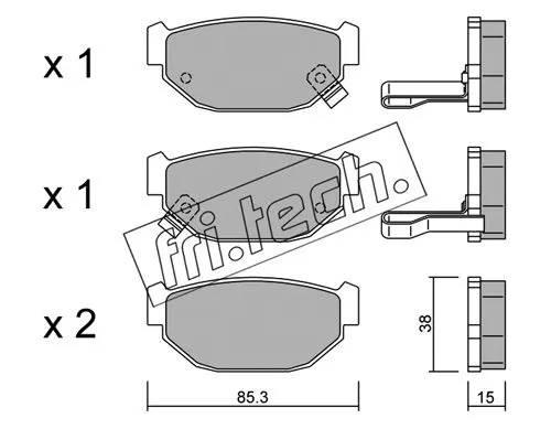 Brake Pad Set, disc brake (515.0)