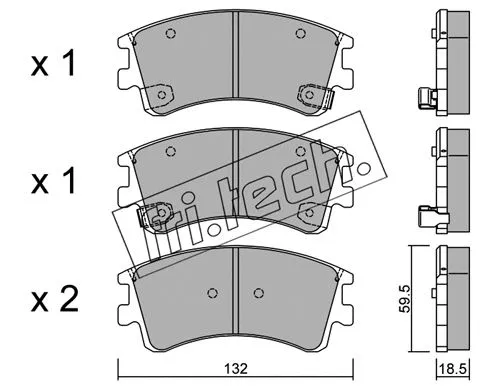 Brake Pad Set, disc brake (492.0)