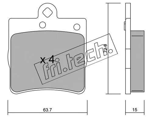 Brake Pad Set, disc brake (352.0)